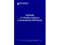 Výkaz o provozu vozidla v zahraničí přepravě